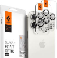 Spigen AGL07165, Spigen Glass tR EZ Fit Optik Pro 2 Pack - white tita - iPhone