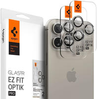 Spigen AGL07163, Spigen Glass tR EZ Fit Optik Pro 2 Pack - nature tita - iPhone