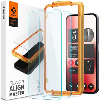 Spigen Glas f&uuml;r die Schutzh&uuml;lle f&uuml;r Nothing Phone 2a / 2a Plus, Spigen Glas.tR AM 2-Pack