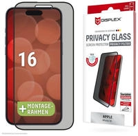 Displex Displayschutzglas "Privacy Glass Full Cover" f&uuml;r Apple iPhone 16 1 Stk. tlg.