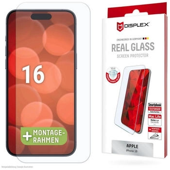 Displex Real Glass Screen Protection f&uuml;r Apple iPhone 16