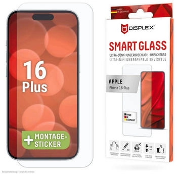 Displex Smart Glass Screen Protection für Apple iPhone 16 Plus