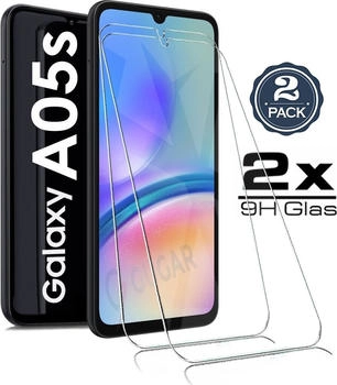 GUGAR 2x Für Samsung Galaxy A05s Panzerglas Schutzglas Panzerfolie Displayschutzglas Echt Glas Schutz Folie Display Glasfolie 9H - 2 Stück