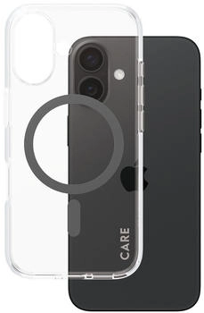 PanzerGlass Handyh&uuml;lle f&uuml;r iPhone 16, Care by Urban Combat Case mit MagSafe, Transparent und Schwarz