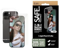 SAFE by PanzerGlass Displayschutzglas "2-in-1 Protection Bundle, Glass, Soft TPU