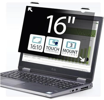 StarTech 16-inch 16:10 Touch Privacy Screen Laptop Security Shield Anti-Glare Blue Light Filter Flip-Up