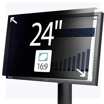 StarTech 24-inch 16:9 Computer Monitor Privacy Screen Hanging Acrylic Filter Monitor Screen Protector +/- 30 Deg.