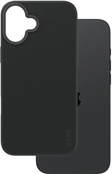 PanzerGlass Handyhülle für iPhone 16 Plus, Care by Fearlessly Fashionable Case mit MagSafe, Schwarz