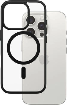 PanzerGlass Gepanzerte Handyh&uuml;lle f&uuml;r iPhone 16 Pro, HardCase MagSafe, Transparent und Schwarz