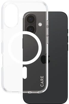 PanzerGlass Handyh&uuml;lle f&uuml;r iPhone 16, Care by Urban Combat Case mit MagSafe, Transparent und Wei&szlig;