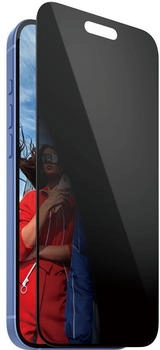PanzerGlass Geh&auml;rtetes Glas f&uuml;r das gesamte Display f&uuml;r iPhone 16 Plus / iPhone 15 Plus, Ultra-Wide Fit Privacy + EasyAligner, Get&ouml;nte mit schwarzer Rahmen