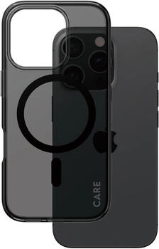 PanzerGlass Handyhülle für iPhone 16 Pro, Care by Urban Combat Case mit MagSafe, Rauchfarben