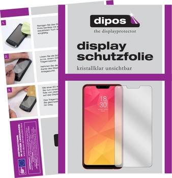 e-cultor Displayschutzfolie Crystalclear (2 Stück, Oppo Realme 2), Smartphone Schutzfolie