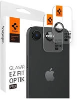 Spigen AGL09279, Spigen Glass tR EZ Fit Optik Pro 2 Pack - black - iPhone 17e/16e