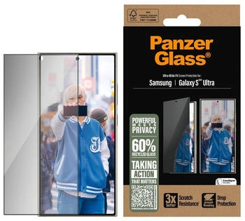 PanzerGlass Privacy Bildschirmschutz Ultra-Wide Fit Samsung Galaxy S25 Ultra PanzerGlass Privacy Bildschirmschutz Ultra-Wide Fit Samsung Galaxy S25 Ultra