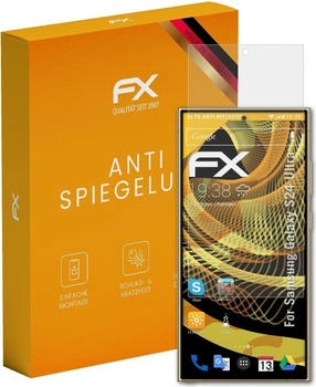 atFoliX FX-Antireflex 3x Schutzfolie kompatibel mit Samsung Galaxy S24 Ultra Panzerfolie