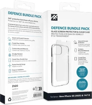 ZAGG IF Defence Bundle Set für Apple iPhone 16e / 15 / 14 / 13 (klar)