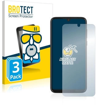 BROTECT 3x AirGlass Matte Schutzglas Folie f&uuml;r Motorola Moto G8