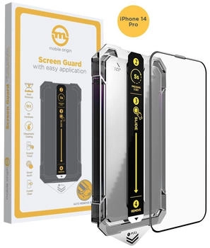 Mobile Origin Screen Guard iPhone 14 Pro mit dem Applikator