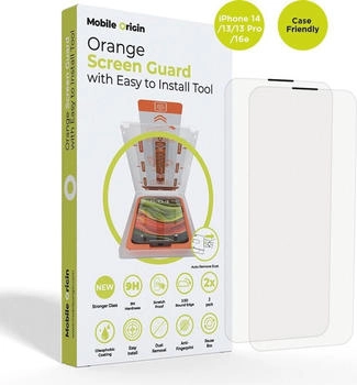 Mobile Origin Screen Guard 16e/14/13/13 Pro 2 Stück mit Applikator