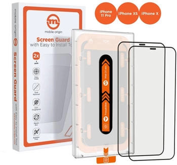 Mobile Origin Screen Guard für iPhone 11 Pro / XS / X mit Applikator - 2er Pack