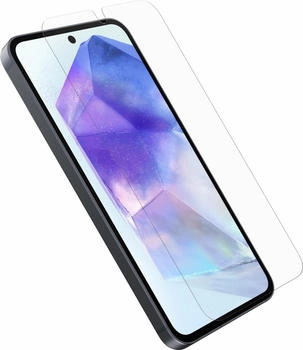 OtterBox 9H Gehärtetes Glas Displayschutz für Samsung Galaxy A55 5G - Glasklar - für Super AMOLED Smartphone - Sturzsicher, Kratzfest, Resistent gegen Fingerabdrücke, Bruchsicher, Bruchfest, Wischfest