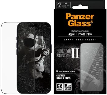 PanzerGlass Ceramic II Displayschutz iPhone 17 Pro Ultra-Wide Fit m. EasyAligner