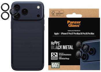 PanzerGlass Hoops Schwarz Kameraschutz iPhone 17 Pro | iPhone 17 Pro Max | iPhone 16 Pro | 16 Pro Max