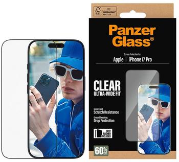 PanzerGlass Displayschutz iPhone 17 Pro | Ultra-Wide Fit m. EasyAligner