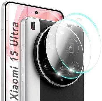 NALIA Focus.X2 MAX - Kamera Schutzglas Objektiv Abdeckung Hüllen-kompatibel - Camera Protection Glass (2 Stück Xiaomi 15 Ultra) Smartphone Schutzfolie
