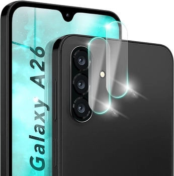 NALIA Focus.X2 MAX - Kamera Schutzglas Objektiv Abdeckung Hüllen-kompatibel - Camera Protection Glass (2 Stück Samsung Galaxy A26) Smartphone Schutzfolie