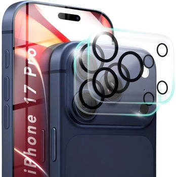 NALIA " Kameraglas Focus.X2 MAX - 2x Schutz Glas für Kamera Linse Anti-Reflex Ultra Klar Full Cover (2 Stück Apple iPhone 17 Pro) Transparent"