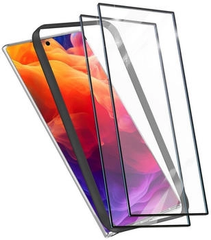 NALIA 2x Schutzglas & 1x Applikator (2 Stück Samsung Galaxy S24 Ultra) Transparent
