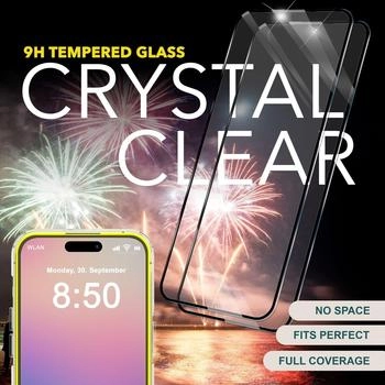 NALIA 2x Schutzglas & 1x Schablone (2 Stück Apple iPhone 16 Pro) Transparent