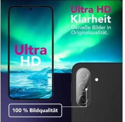 NALIA Focus.X2 MAX - Kamera Schutzglas Objektiv Abdeckung Hüllen-kompatibel - Camera Protection Glass (2 Stück Samsung Galaxy A36) Smartphone Schutzfolie