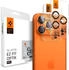 Spigen Glas für die Kamera für iPhone 17 Pro Max - 14 Pro Glas.tR Ez Fit Optik Pro 2-Pack Schwarz-Orange
