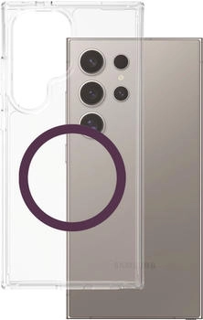 PanzerGlass CARE Handyh&uuml;lle Samsung Galaxy S25 Ultra Urban Combat transparent/violett QI (Plum Purple)