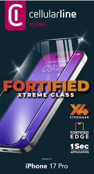 Cellular Line Xtreme Glass für Apple iPhone 17 Pro (61245)