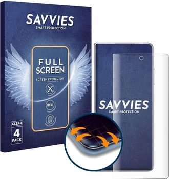 Savvies 4x Full-Screen Schutz Folie für Honor Magic V2 3D Curved Edge Display
