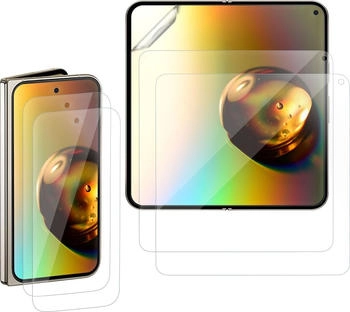 kwmobile Displayschutzfolie 3x Displayschutzfolie für innen und außen für Google Pixel 9 Pro Fold 3 Stück Folie - klare Schutzfolien Set in transparent