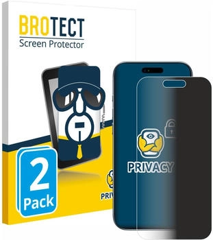 BROTECT Displayschutzfolie Sichtschutzfolie für Apple iPhone Air 2 Stück Anti-Spy Privacy Sichtschutz Blickschutzfolie Blaulicht-Schutz