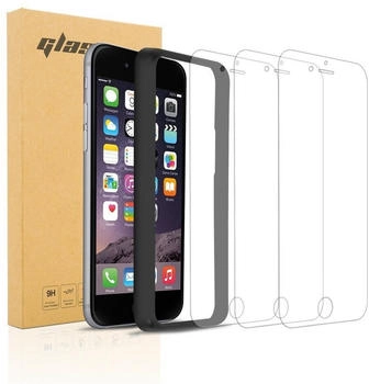 Cadorabo 3x Panzerfolie für Apple iPhone 7 / 8 Schutzfolie in natur Folie Tempered Display Schutzglas