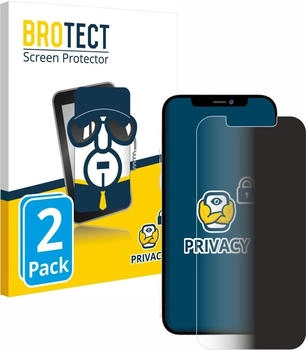 BROTECT 2x Privacy Blickschutzfolie für Apple iPhone 12 Pro