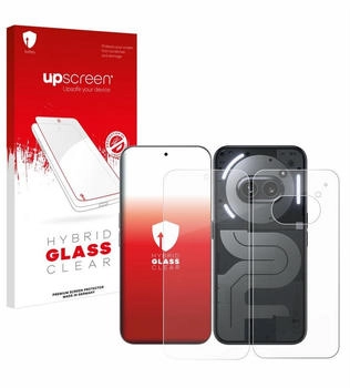upscreen Hybrid Glas Panzer-Folie für Nothing Phone (2a) Plus (Display+Rückseite)