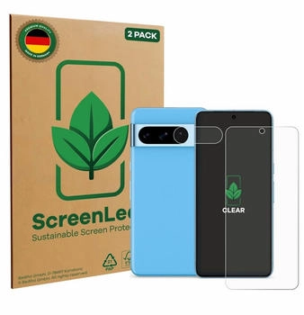 upscreen 2x ScreenLeaf Clear Nachhaltiger Displayschutz für Google Pixel 8 Pro