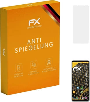 atFoliX Schutzfolie für Sony Xperia 5 IV (3 Folien) Entspiegelnd und stoßdämpfend