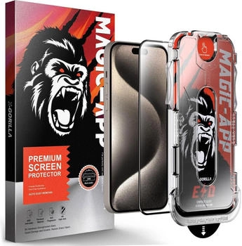 Protectorking 1x Panzerglas für iPhone 15 Pro Privacy Anti-Spy Magic-App Gorilla