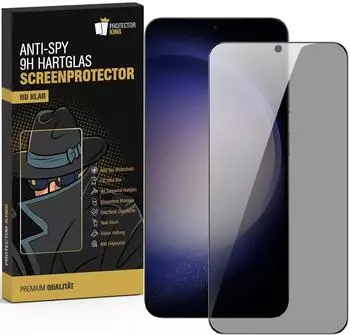 Protectorking 2x Blickschutz Panzerglas 9H für Samsung Galaxy S25 Privacy Anti-Spy echtes Tempered Glass