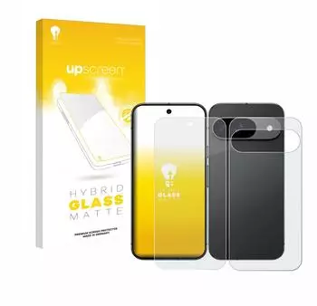 upscreen Hybrid Glas Matt Panzer-Folie für Google Pixel 9 (Display+Rückseite)