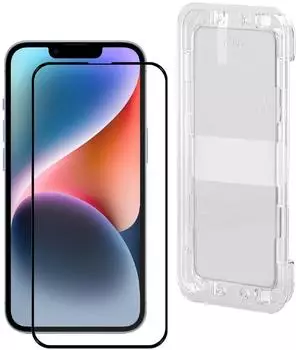 Protectorking 1x Panzerglas iPhone 14 9H 3D Klar Mit Montagehilfe
